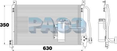 PACO PL5056/RD - Конденсатор кондиционера autospares.lv