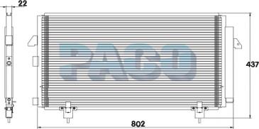 PACO PL5104 - Конденсатор кондиционера autospares.lv