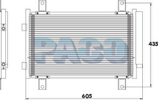 PACO PL5303 - Конденсатор кондиционера autospares.lv