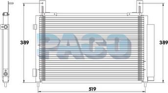 PACO PL5260 - Конденсатор кондиционера autospares.lv