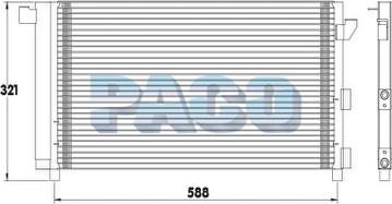 PACO PL5232 - Конденсатор кондиционера autospares.lv