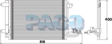 PACO PL3446/RD - Конденсатор кондиционера autospares.lv