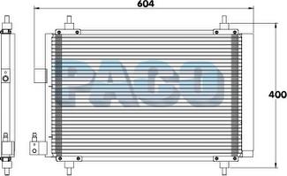 PACO PL3351 - Конденсатор кондиционера autospares.lv