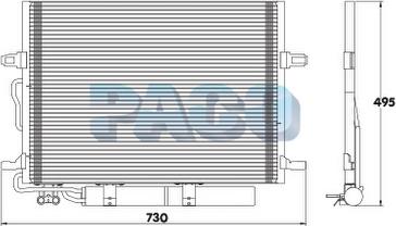 PACO PL3289/RD - Конденсатор кондиционера autospares.lv