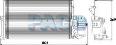 PACO PL3793/RD - Конденсатор кондиционера autospares.lv