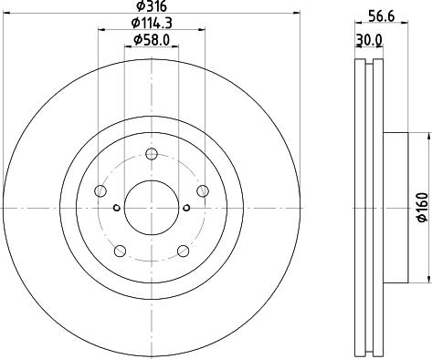 Pagid 54992 - Тормозной диск autospares.lv