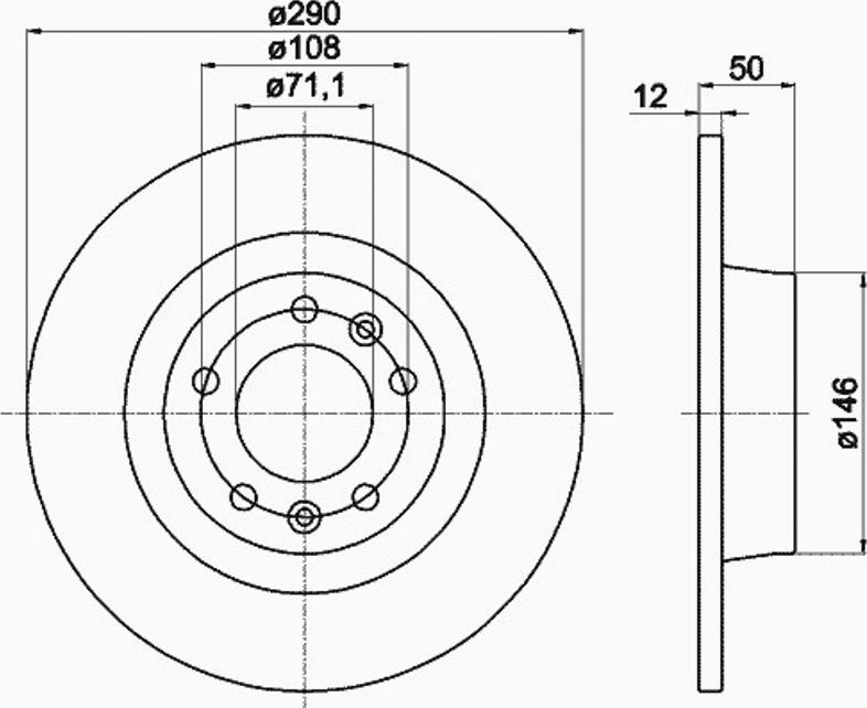 Pagid 54958PRO - Тормозной диск autospares.lv