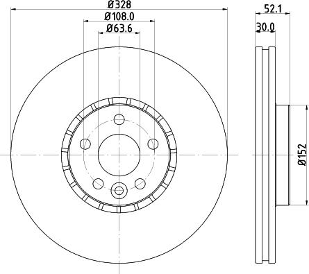 Pagid 54963 - Тормозной диск autospares.lv