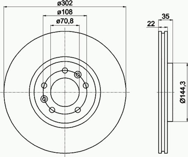 Pagid 54971PRO - Тормозной диск autospares.lv