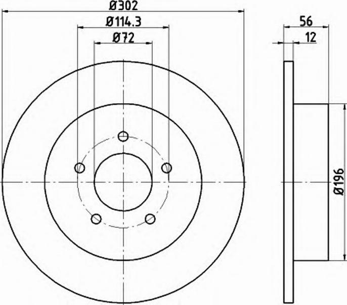 Pagid 54978PRO - Тормозной диск autospares.lv