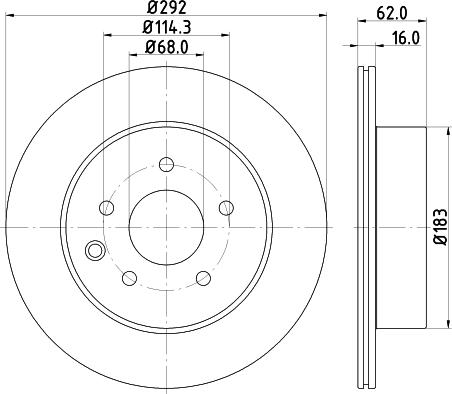 Pagid 54440 - Тормозной диск autospares.lv