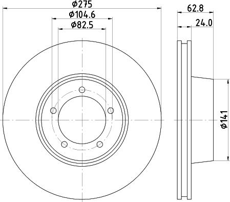 Pagid 54411 - Тормозной диск autospares.lv