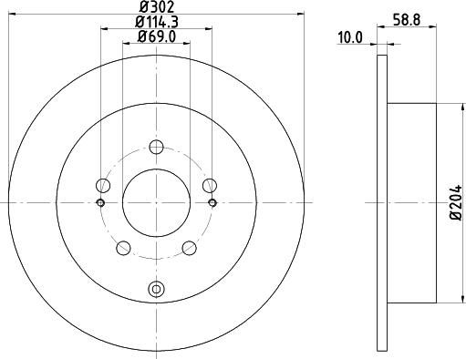 Pagid 54484 - Тормозной диск autospares.lv