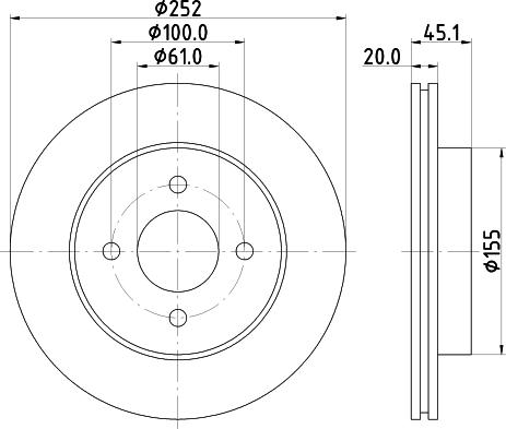 Pagid 54488 - Тормозной диск autospares.lv