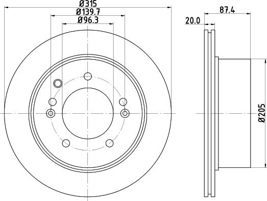 Pagid 54474 - Тормозной диск autospares.lv