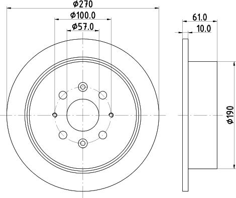 Pagid 54475 - Тормозной диск autospares.lv