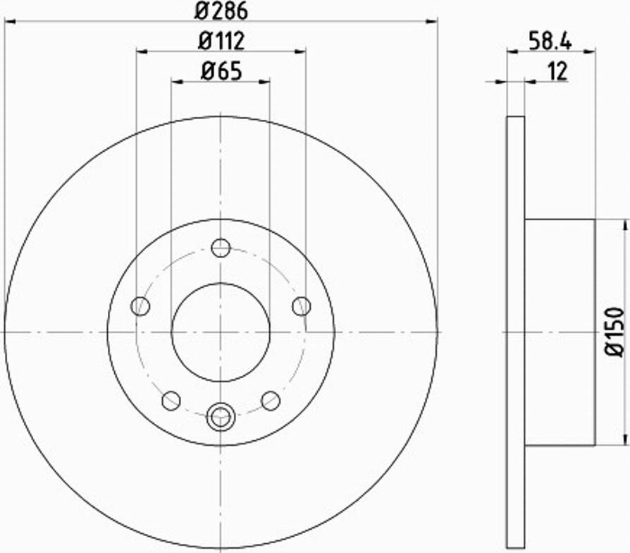 Pagid 54594PRO - Тормозной диск autospares.lv