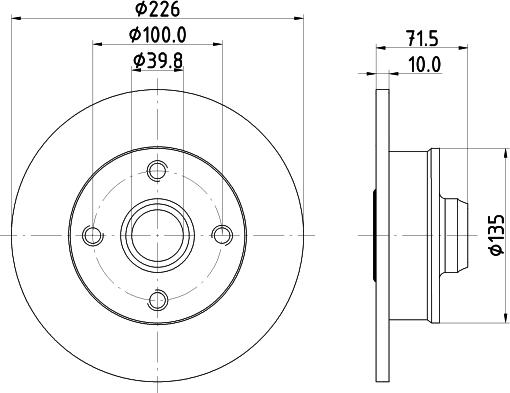 Pagid 54542 - Тормозной диск autospares.lv