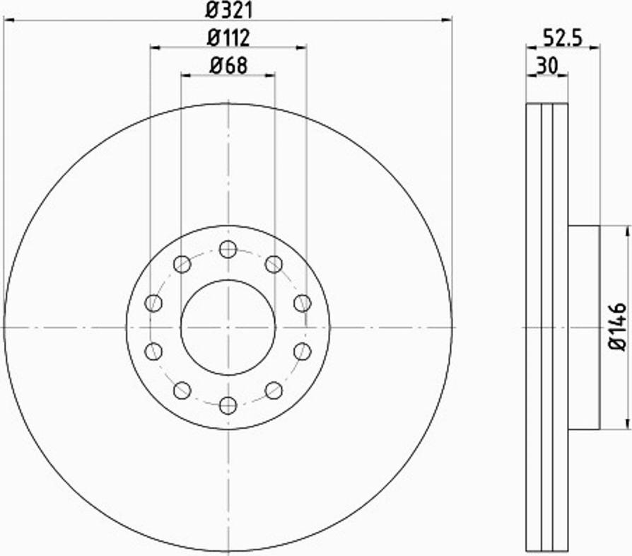 Pagid 54547PRO - Тормозной диск autospares.lv