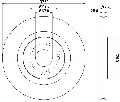 Pagid 54510HC - Тормозной диск autospares.lv