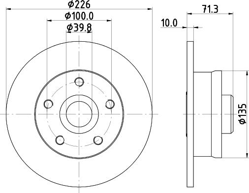 Pagid 54538 - Тормозной диск autospares.lv