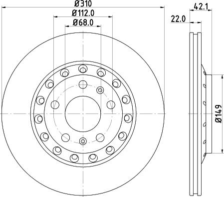 Pagid 54523 - Тормозной диск autospares.lv