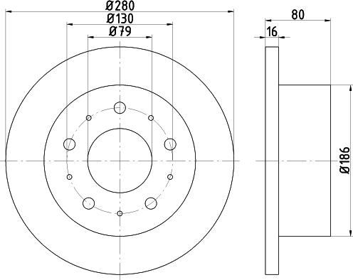 Pagid 54575 - Тормозной диск autospares.lv