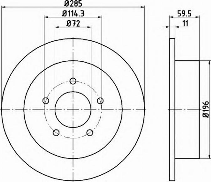 Pagid 54694PRO - Тормозной диск autospares.lv