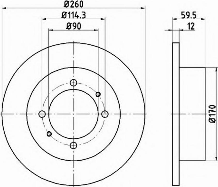 Pagid 54696PRO - Тормозной диск autospares.lv