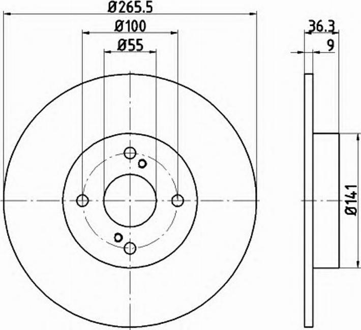 Pagid 54692PRO - Тормозной диск autospares.lv