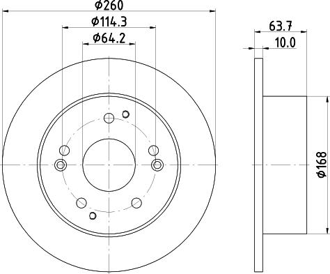 Pagid 54697 - Тормозной диск autospares.lv