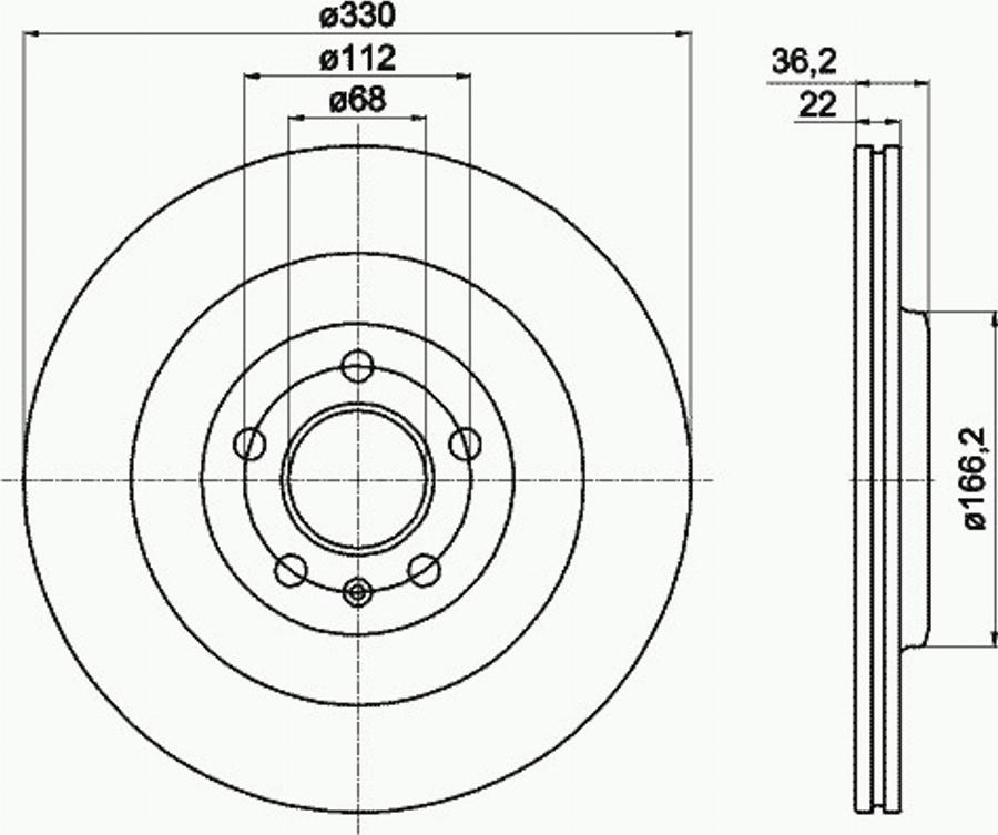 Pagid 54603PRO - Тормозной диск autospares.lv