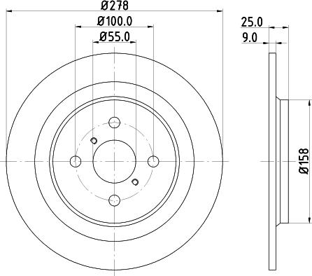 Pagid 54619 - Тормозной диск autospares.lv