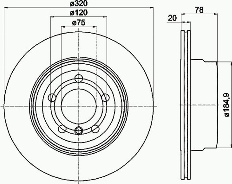 Pagid 54611PRO - Тормозной диск autospares.lv