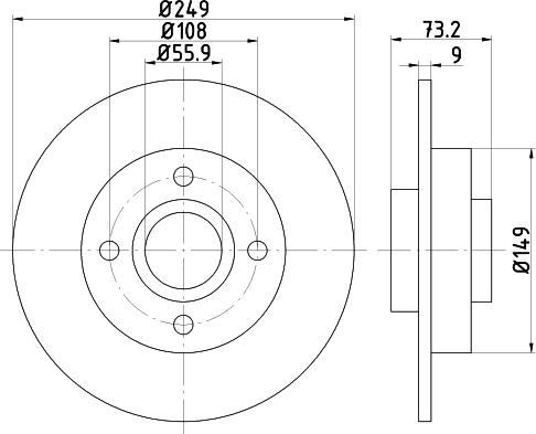 Pagid 54686 - Тормозной диск autospares.lv