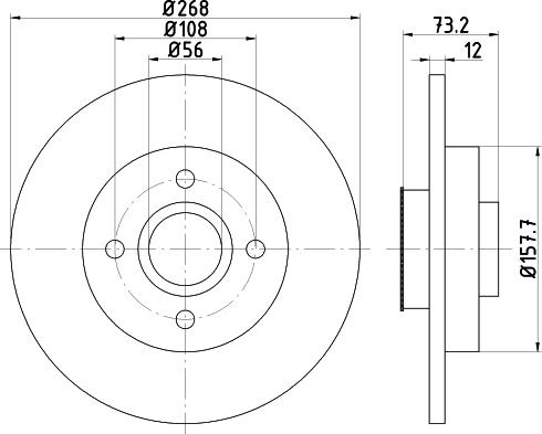 Pagid 54687 - Тормозной диск autospares.lv