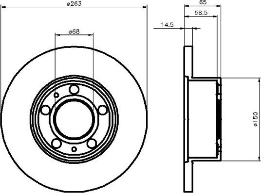 Pagid 54004 - Тормозной диск autospares.lv
