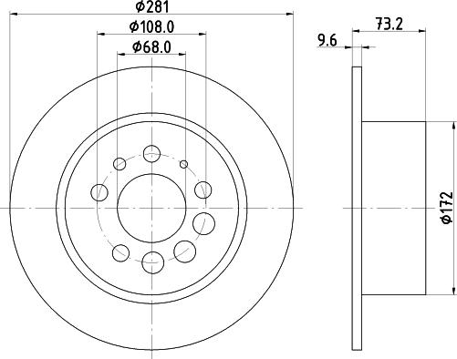 Pagid 54001 - Тормозной диск autospares.lv