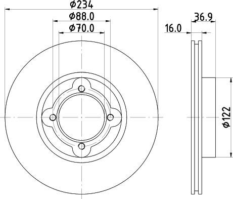 Pagid 54140 - Тормозной диск autospares.lv