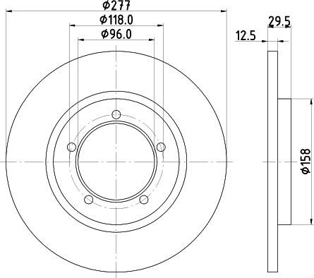 Pagid 54141 - Тормозной диск autospares.lv