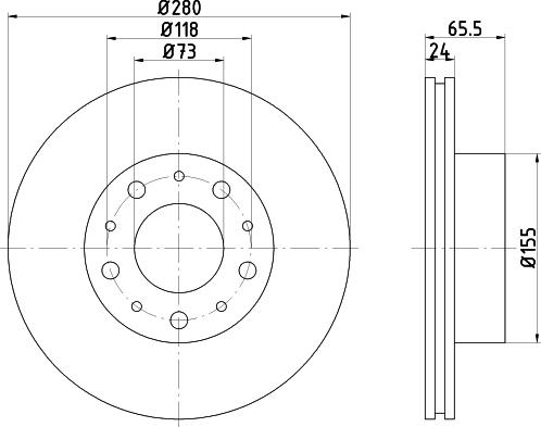 Pagid 54166 - Тормозной диск autospares.lv