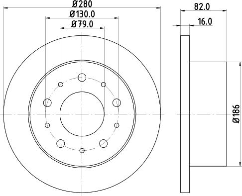 Pagid 54162 - Тормозной диск autospares.lv