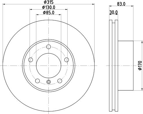 Pagid 54134 - Тормозной диск autospares.lv