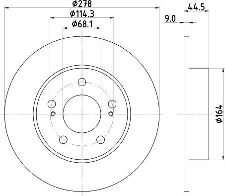 Pagid 54131 - Тормозной диск autospares.lv