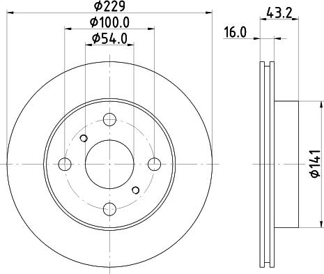 Pagid 54132 - Тормозной диск autospares.lv