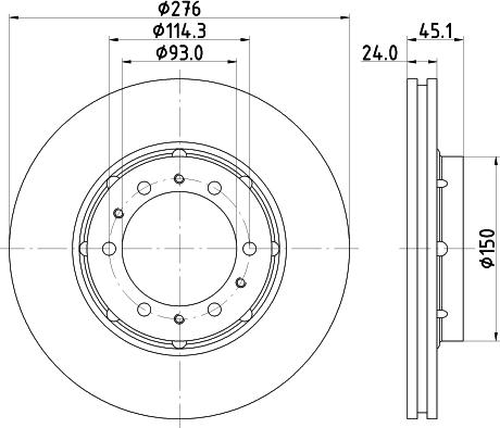 Pagid 54129 - Тормозной диск autospares.lv