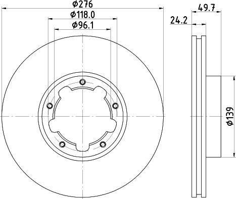 Pagid 54853 - Тормозной диск autospares.lv