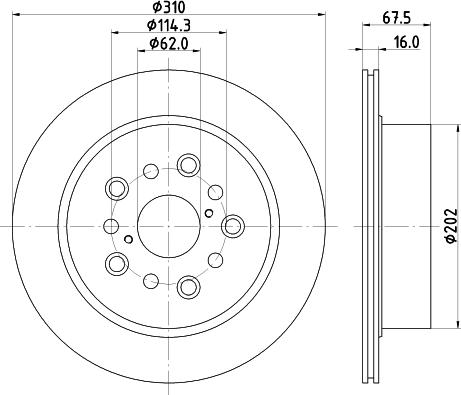 Pagid 54857 - Тормозной диск autospares.lv