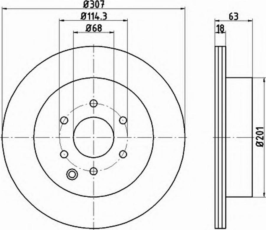 Pagid 54816PRO - Тормозной диск autospares.lv