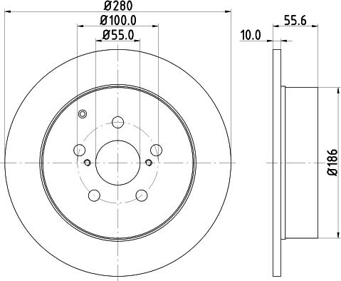 Pagid 54357 - Тормозной диск autospares.lv